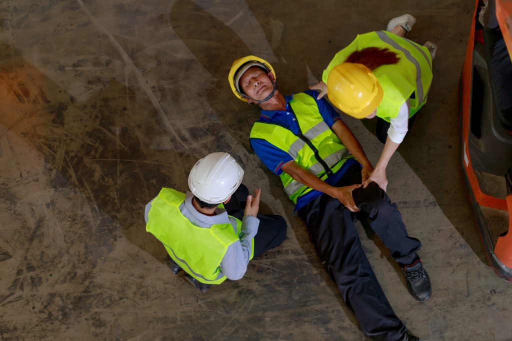 Worker injured in a slip and fall accident